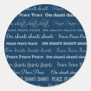 Om Shanti, Vrede Ronde Sticker
