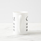 OM-Shanti/Yoga Porselein Kop (Achterkant)