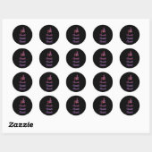 Om Shanti - Yoga Ronde Sticker (Vel)