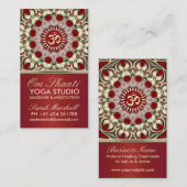Om Shanti Yoga Studio Visitekaartje (Voorkant / Achterkant)