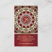 Om Shanti Yoga Studio Visitekaartje (Achterkant)