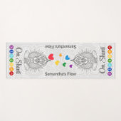 Om Shanti Zen & Flow: De Chakra Yoga Mat (Voorkant (horizontaal))