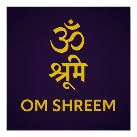 Om Shreem Perfect Poster (Voorkant)