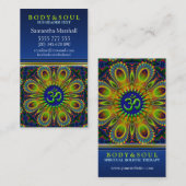 Om Sign Fractal Mandala Yoga NewAge Visitekaartjes (Voorkant / Achterkant)