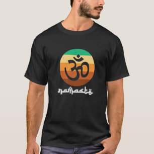 Om Sign Namaste Vintage Retro Spirituele Hippie Ze T-shirt