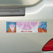 OM SIRDI SAI RAM - SAI BABA BUMPERSTICKER (Op auto)