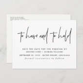 Om sparen de Datum te hebben en te houden Aankondigingskaart (Voorkant / Achterkant)