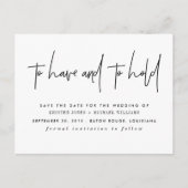 Om sparen de Datum te hebben en te houden Aankondigingskaart (Voorkant)