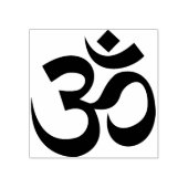OM Spiritueel symbool Rubberstempel (Afrduk)