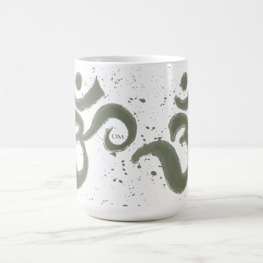 Om Splatter Coffee Mok (Center)