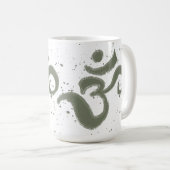 Om Splatter Coffee Mok (Voorkant rechts)