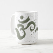 Om Splatter Coffee Mok (Voorkant links)