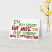 Om Squash af te spelen Kaart (Gele Bloem)