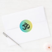 Om Stickers rond (Envelop)