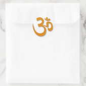 OM Store voor Yoga Ronde Sticker (Tas)