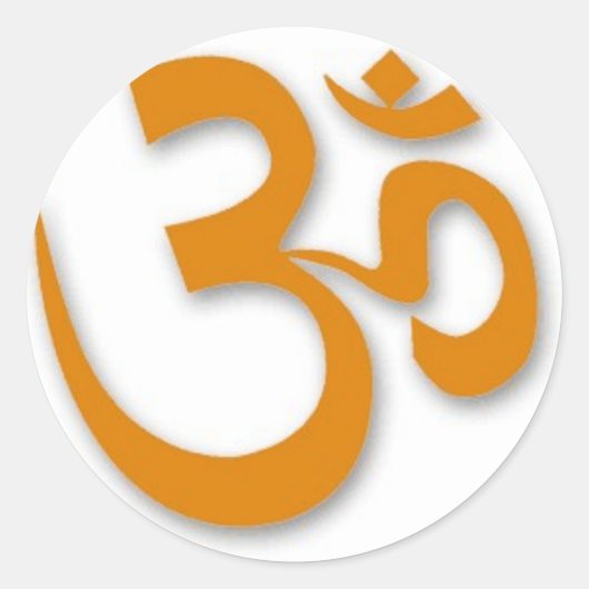 OM Store voor Yoga Ronde Sticker (Voorkant)