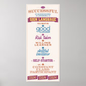 Om succesvol te zijn in ASL Poster (Voorkant)