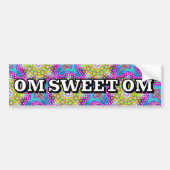 OM SWEET OM BUMPERSTICKER (Voorkant)