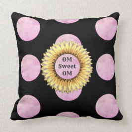 Om Sweet Om Sunflower Kussen