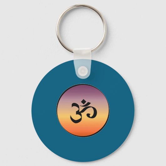 Om Symbol _1  Sleutelhanger (Voorkant)