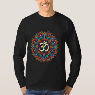 Om Symbol Aum Ohm Hindu Mandala Yoga Meditation Na T-shirt