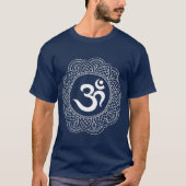 Om Symbol Aum Ohm Hindu Mandala Yoga Meditation T-shirt (Voorkant)