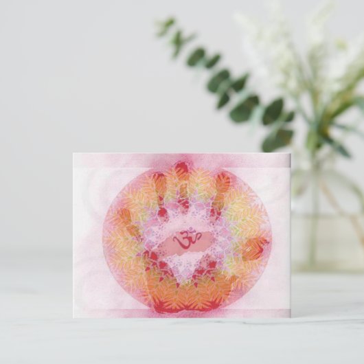 Om Symbol Briefkaart (Staand voorkant)