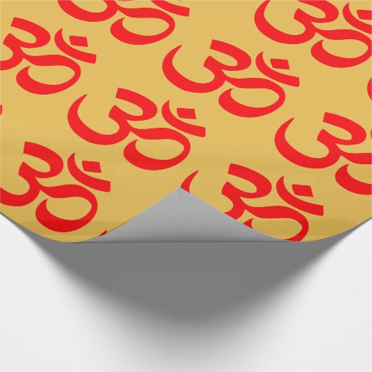 "Om Symbol" Cadeaupapier (Hoek)