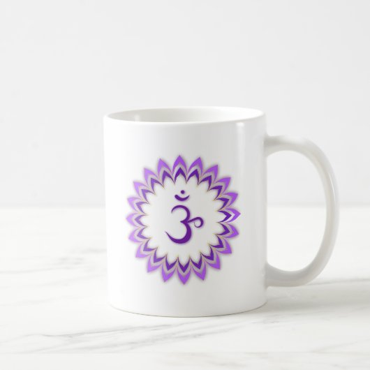 Om Symbol / Crown Chakra Koffiemok (Rechts)
