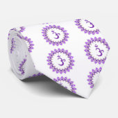 Om Symbol / Crown Chakra Stropdas (Opgerold)