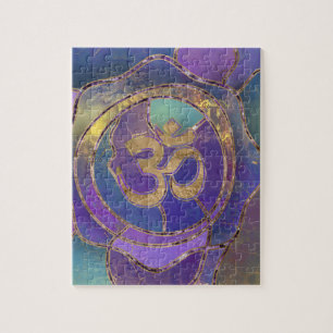 Om Symbol Golden en Verf textuur Legpuzzel