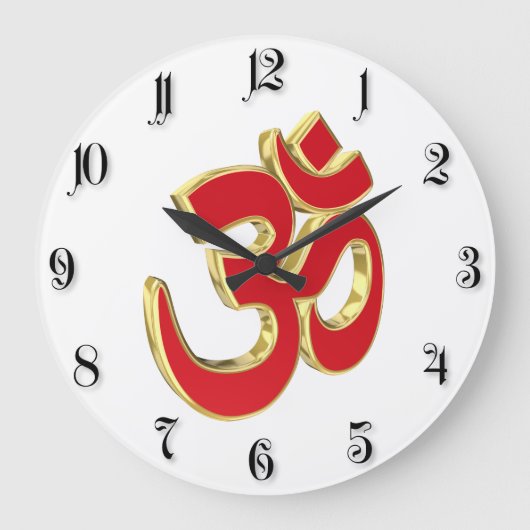 Om symbol grote klok (Voorkant)