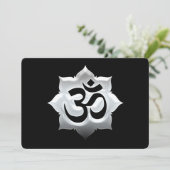 OM Symbol Lotus Spirituality Yoga Crest (Staand voorkant)