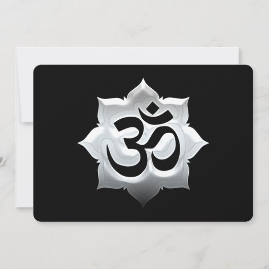 OM Symbol Lotus Spirituality Yoga Crest (Voorkant)