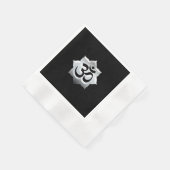 OM Symbol Lotus Spirituality Yoga Crest Servet (Hoek)