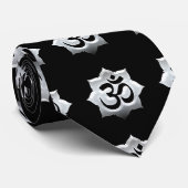OM Symbol Lotus Spirituality Yoga Stropdas (Opgerold)