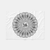 Om Symbol Mandala Blanket Fleece Deken (Voorkant (Horizontaal))
