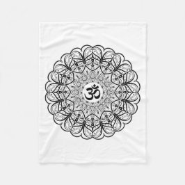 Om Symbol Mandala Blanket Fleece Deken