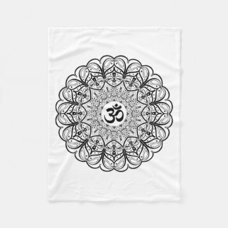 Om Symbol Mandala Blanket Fleece Deken