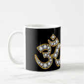 Om Symbol met "Diamond" Stones Koffiemok (Links)
