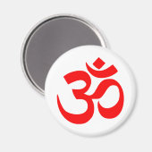 Om Symbol Mystical Sound in Hindu en Boeddhisme Magneet (Voorkant / Achterkant)