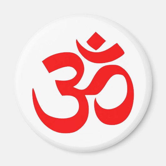 Om Symbol Mystical Sound in Hindu en Boeddhisme Magneet (Voorkant)