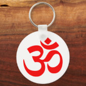 Om Symbol Mystical Sound in Hindu en Boeddhisme Sleutelhanger (Voorkant)