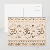 OM symbol ornament - pastel gold Briefkaart (Voorkant / Achterkant)