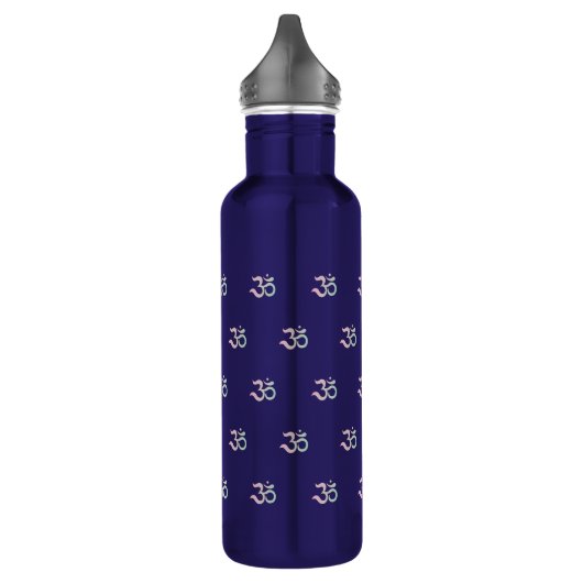 Om Symbol Pattern Zen Pastel Pink Green Blue Waterfles (Links)