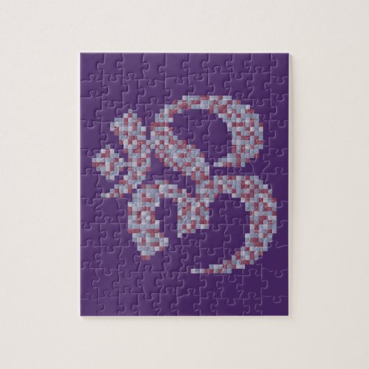 Om Symbol Puzzle Legpuzzel (Verticaal)