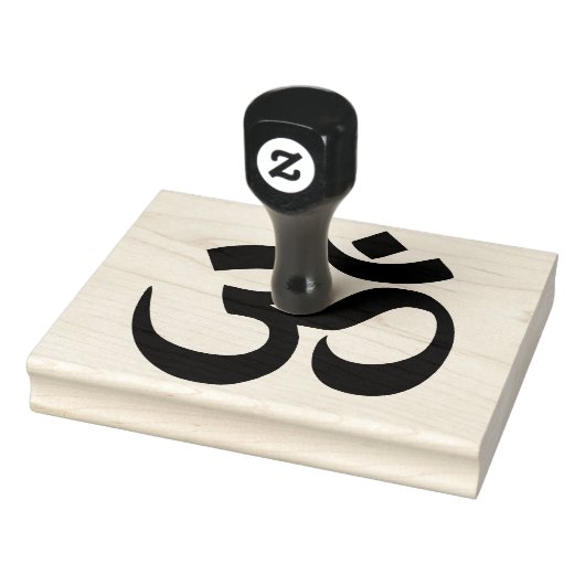 Om Symbol Sanskrit Script Rubberstempel (Stempel)