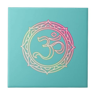 Om Symbol Sanskrit Tegeltje