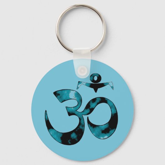 Om Symbol - Yoga Sleutelhanger (Voorkant)