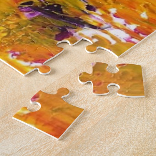 OM Symbool Abstract gekleurde puzzel Legpuzzel (Zijkant)